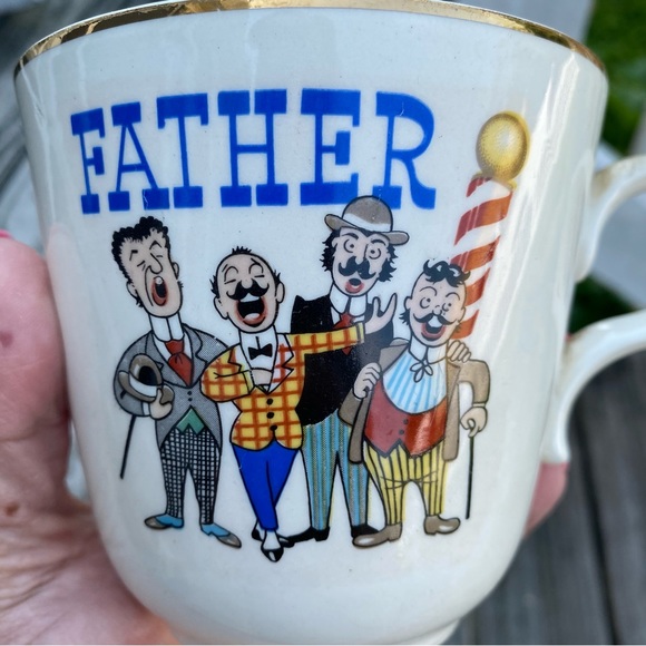 Set of Vintage Mother & Father Oversized  Mugs - Picture 4 of 5